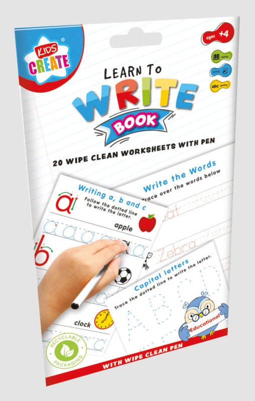 SF07814 BOOK A5 WIPE CLEAN LEARN TO WRITE : Williams Direct